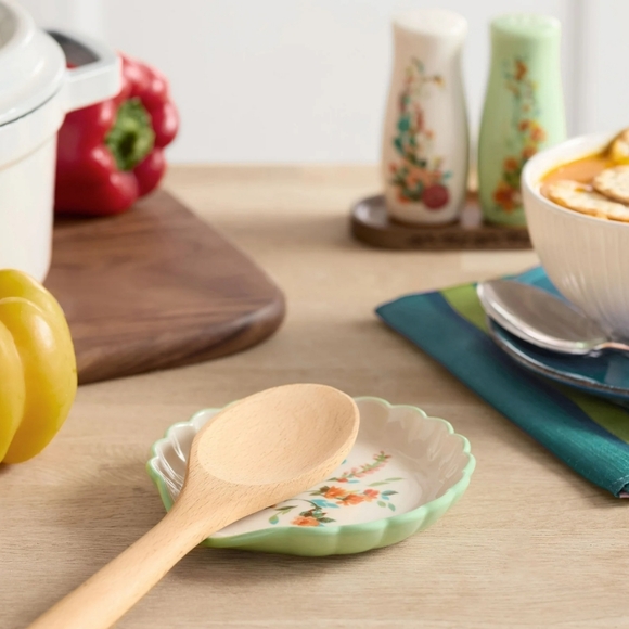 💜 New Pioneer Woman Stoneware Spoon Rest - Picture 1 of 8